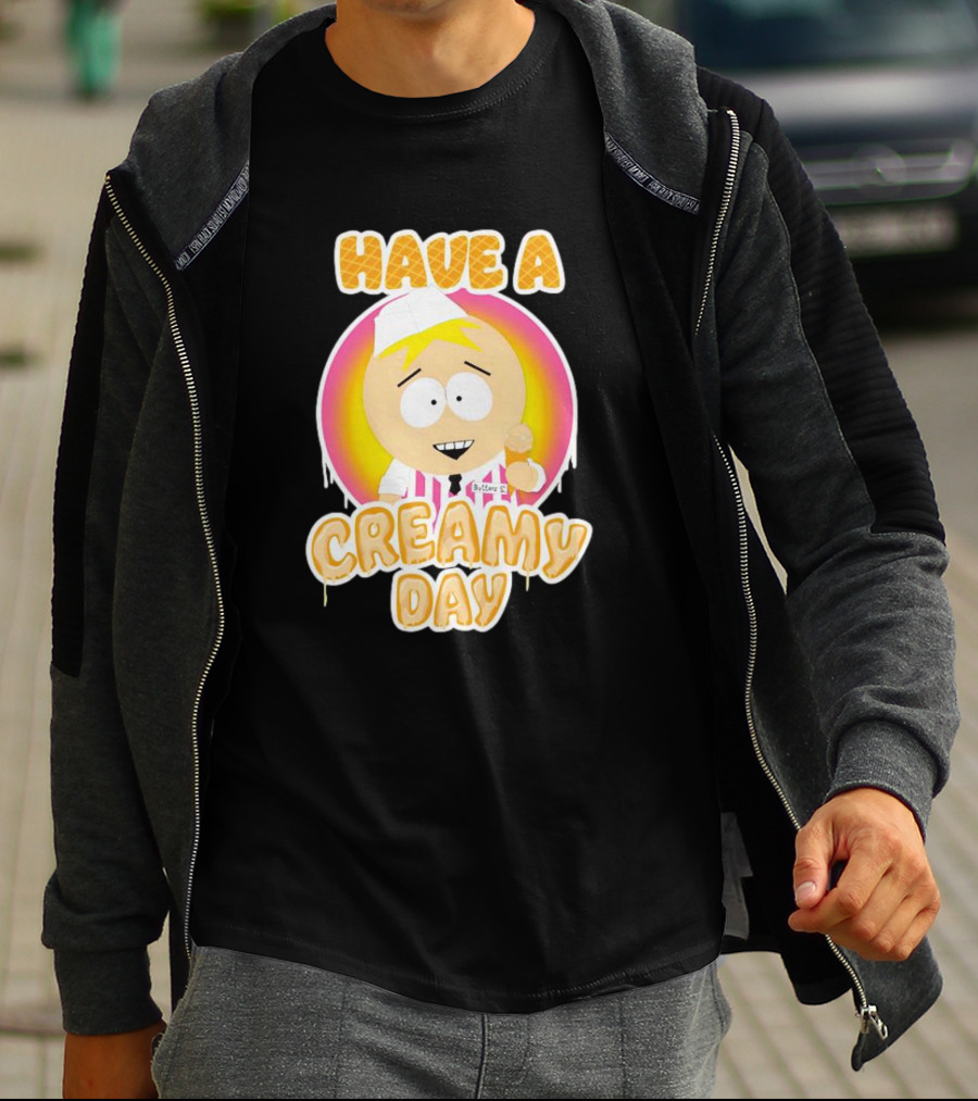 Have A Creamy Day DikinBaus Hot Dogs Ice Cream Cone T-Shirt