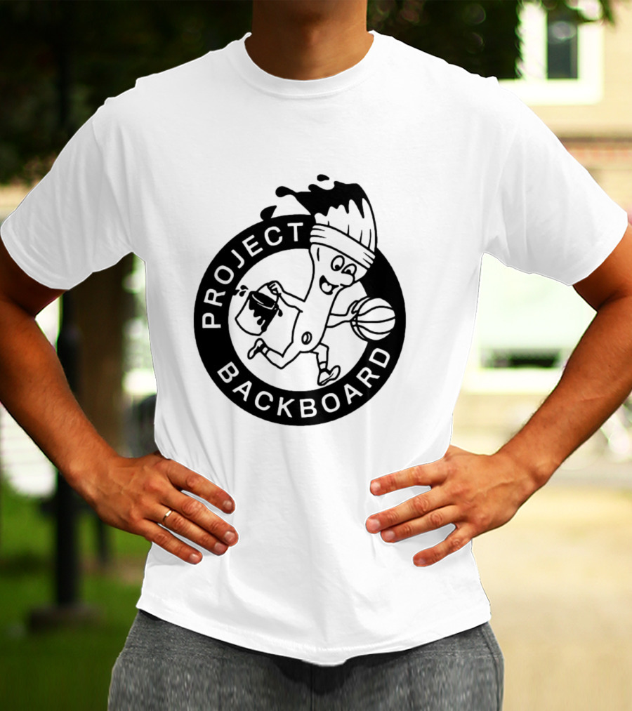 Project Backboard Paint Brush Basketball T-Shirt