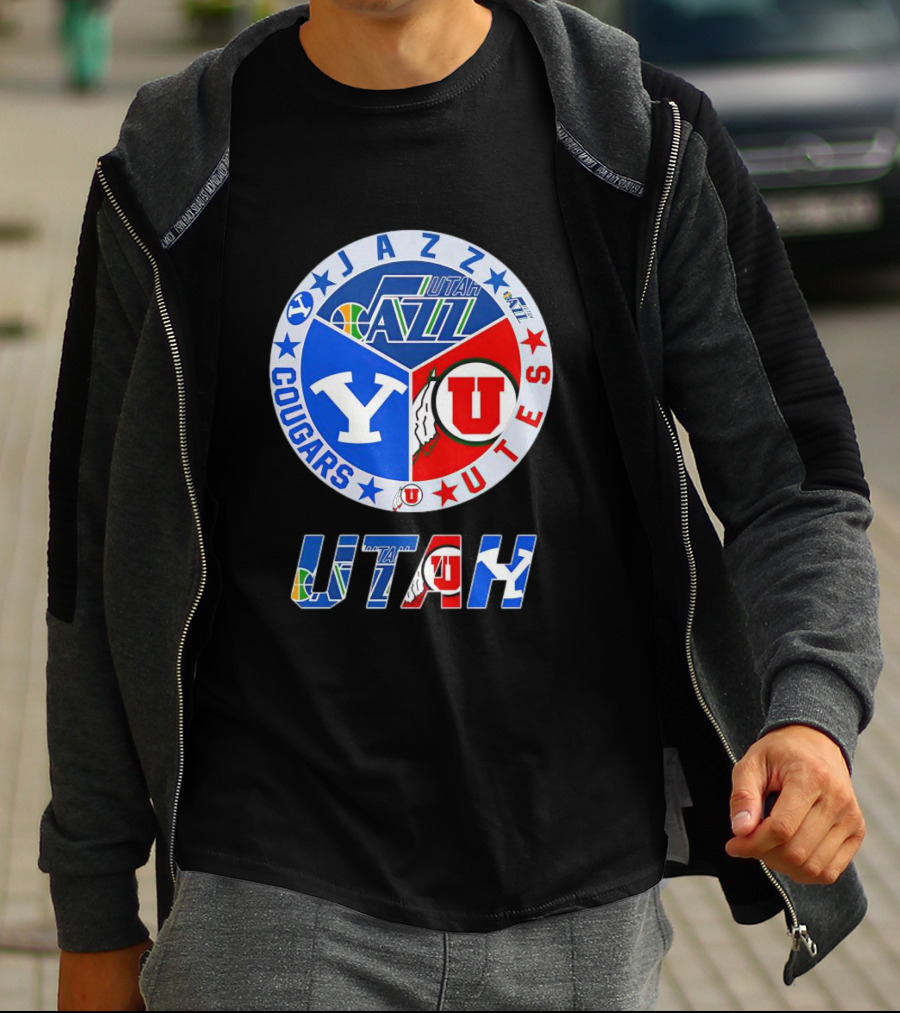 Jazz Cougars Utes Utah Sports Team T-Shirt