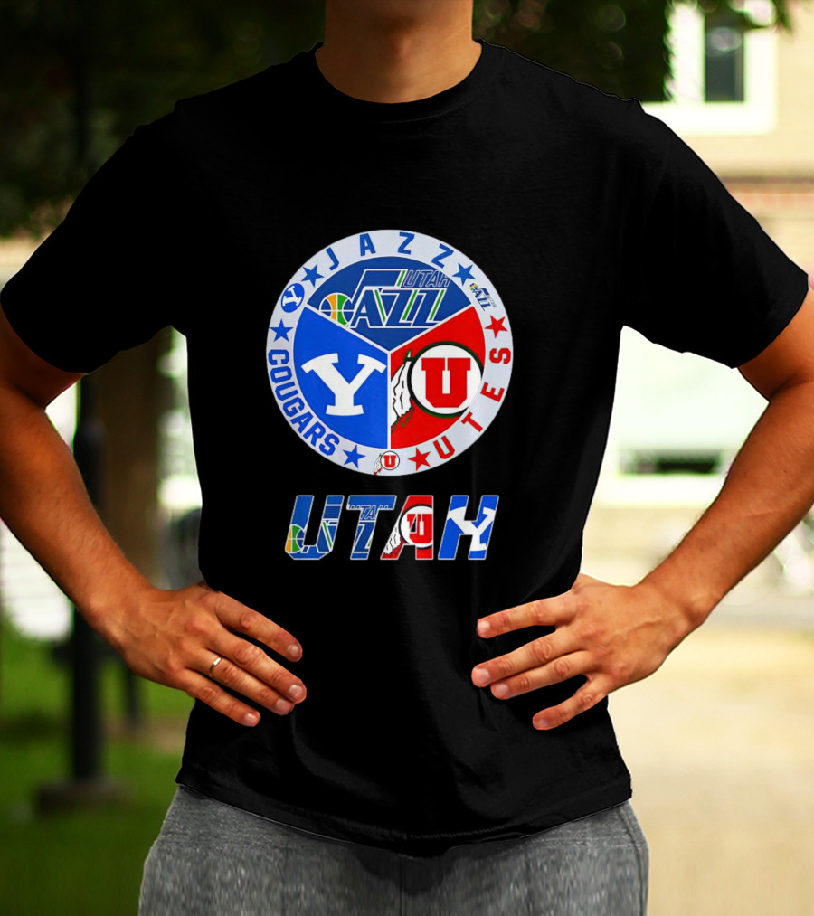 Jazz Cougars Utes Utah Sports Team T-Shirt
