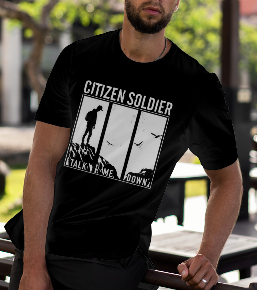 Citizen Soldier Talk Me Down Silhouette With Birds T-Shirt
