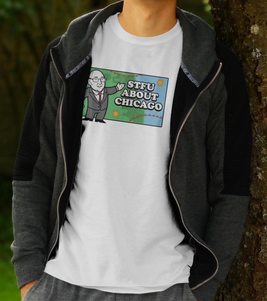 STFU About Chicago Weather Map Presenter T-Shirt