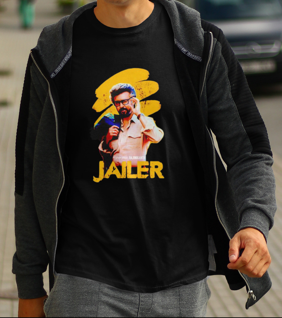 Super Star Rajinikanth Jailer Iconic T-Shirt