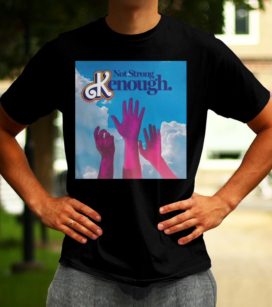 Not Strong Kenough Raising Hands Sky Clouds T-Shirt