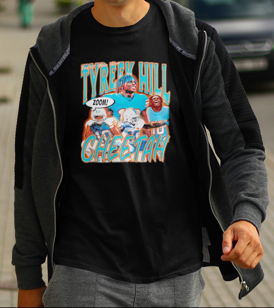 Fastest Man Alive Tyreek Hill Cheetah Zoom T-Shirt