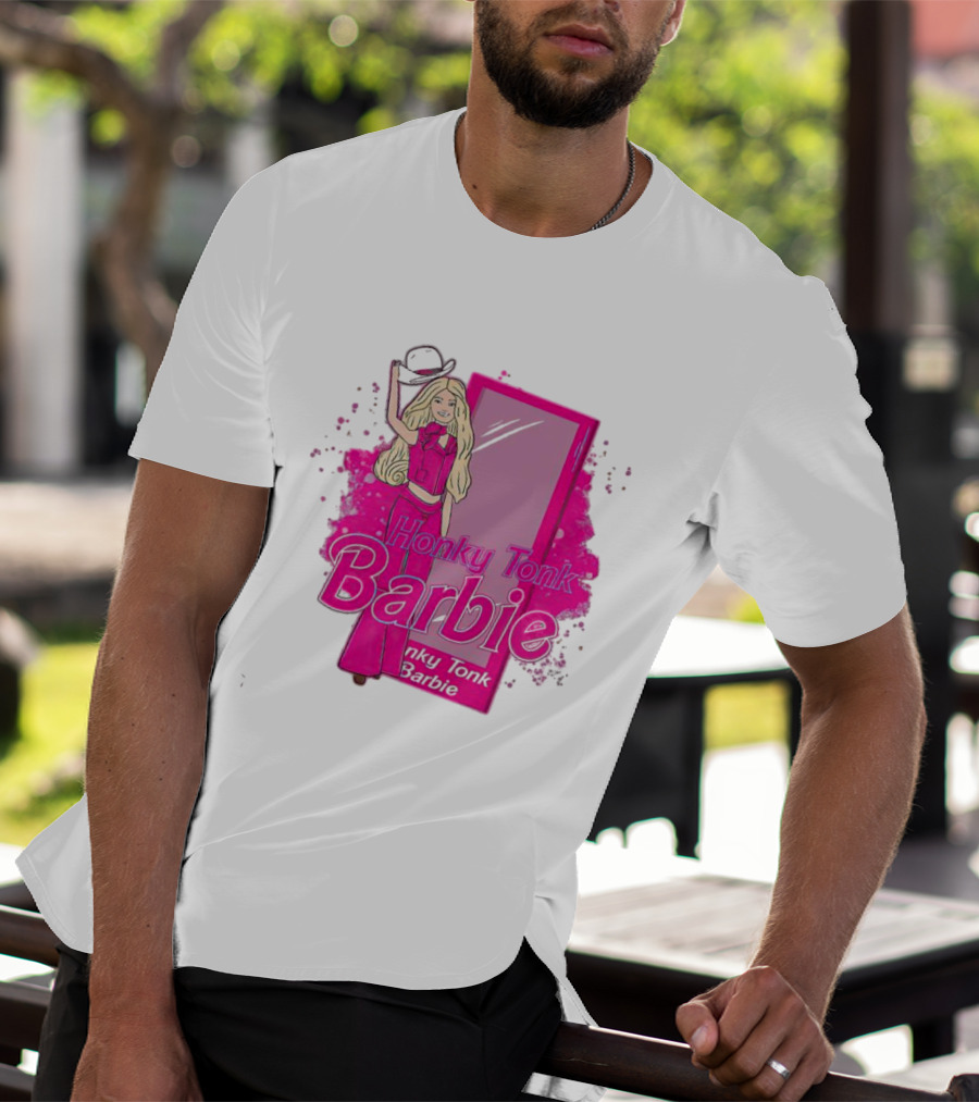 Honky Tonk Barbie Iconic Pink Cowgirl T-Shirt