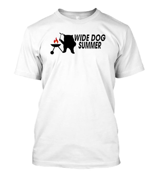 Wide Dog Summer BBQ Grilling Fun T-Shirt