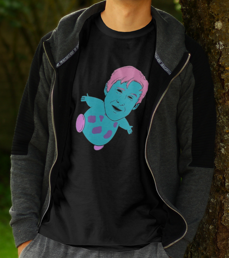 Ryan X Bibble Pink And Blue Character Fusion T-Shirt