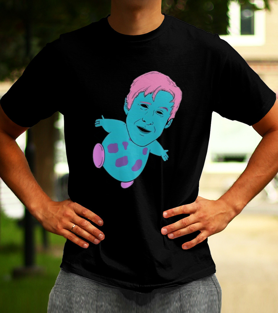Ryan X Bibble Pink And Blue Character Fusion T-Shirt