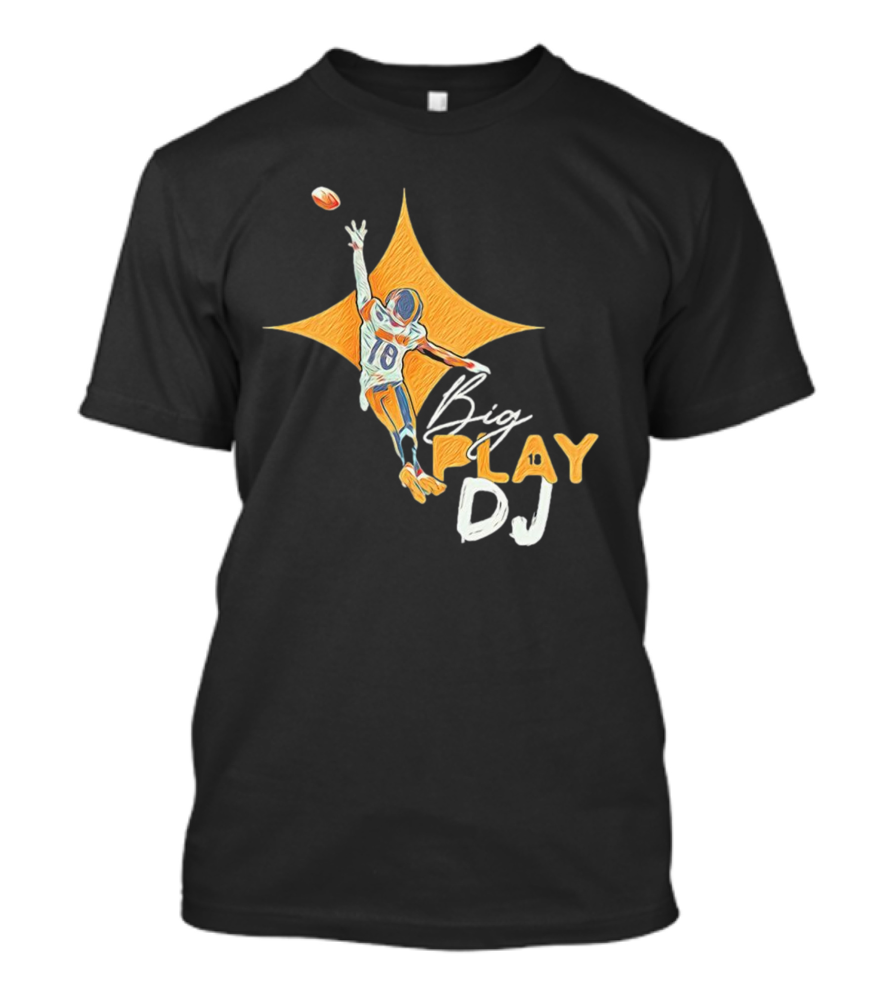 Big Play DJ Pittsburgh Steelers Football Star Catch 18 T-Shirt