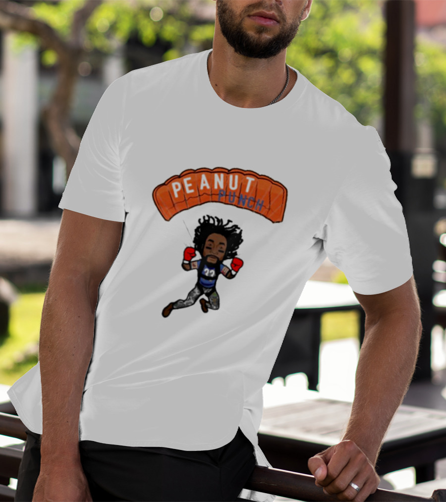 Charles Tillman Peanut Punch Parachute Skydiving Adventure T-Shirt