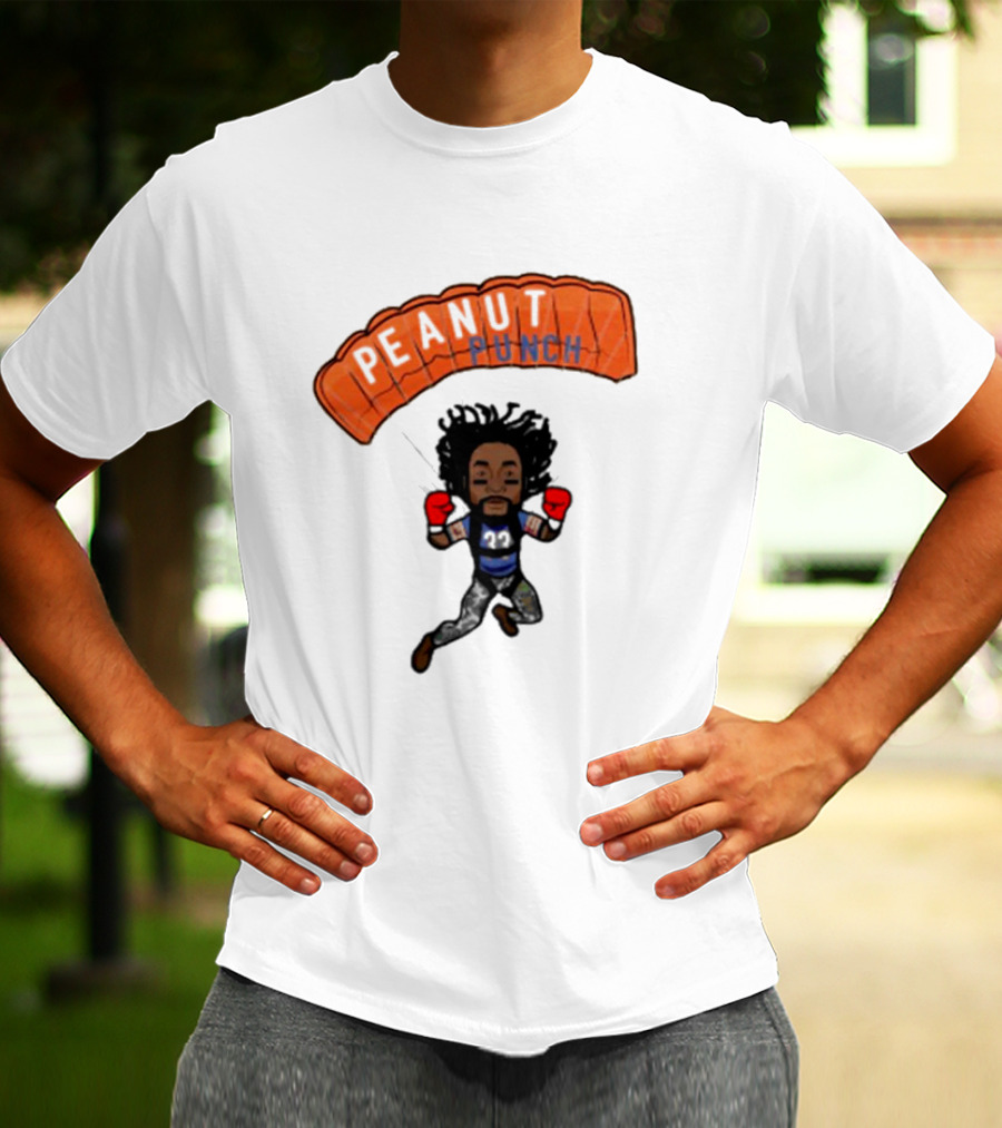 Charles Tillman Peanut Punch Parachute Skydiving Adventure T-Shirt
