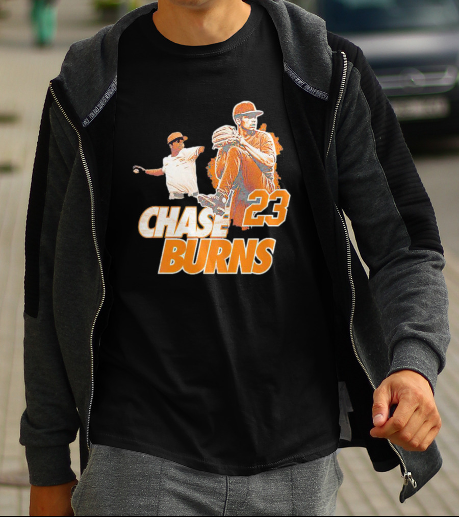 CHAS BURNS 23 Throw The Ball T-Shirt