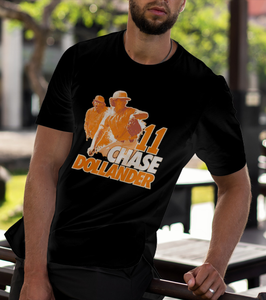 Chase Dollander 11 Baseball Action Player T-Shirt
