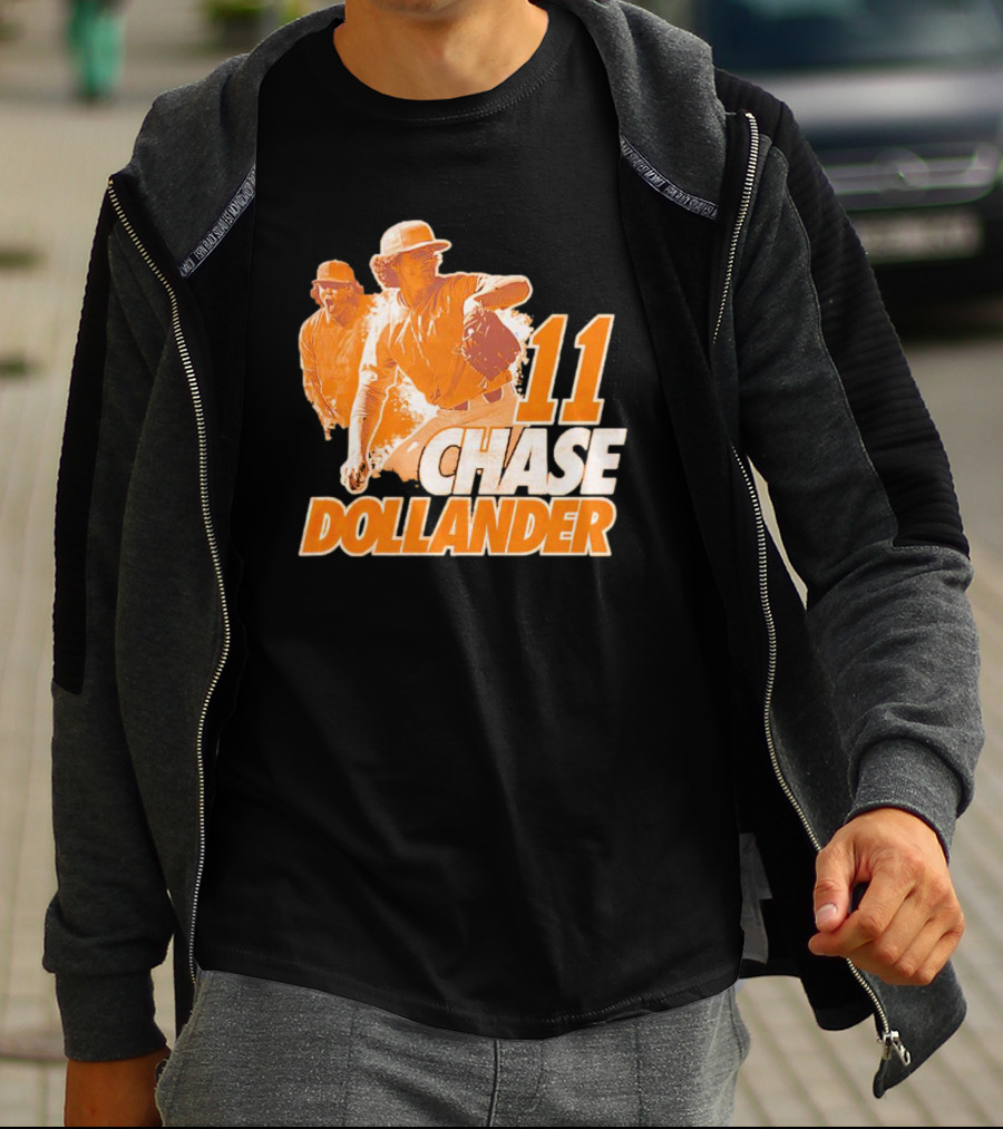 Chase Dollander 11 Baseball Action Player T-Shirt