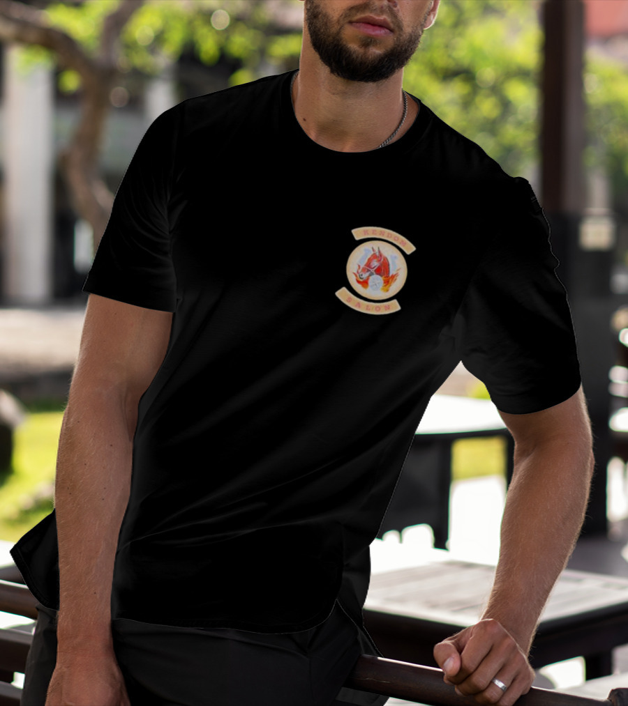 Kendom Saloon Vintage Fire Helmet Emblem T-Shirt