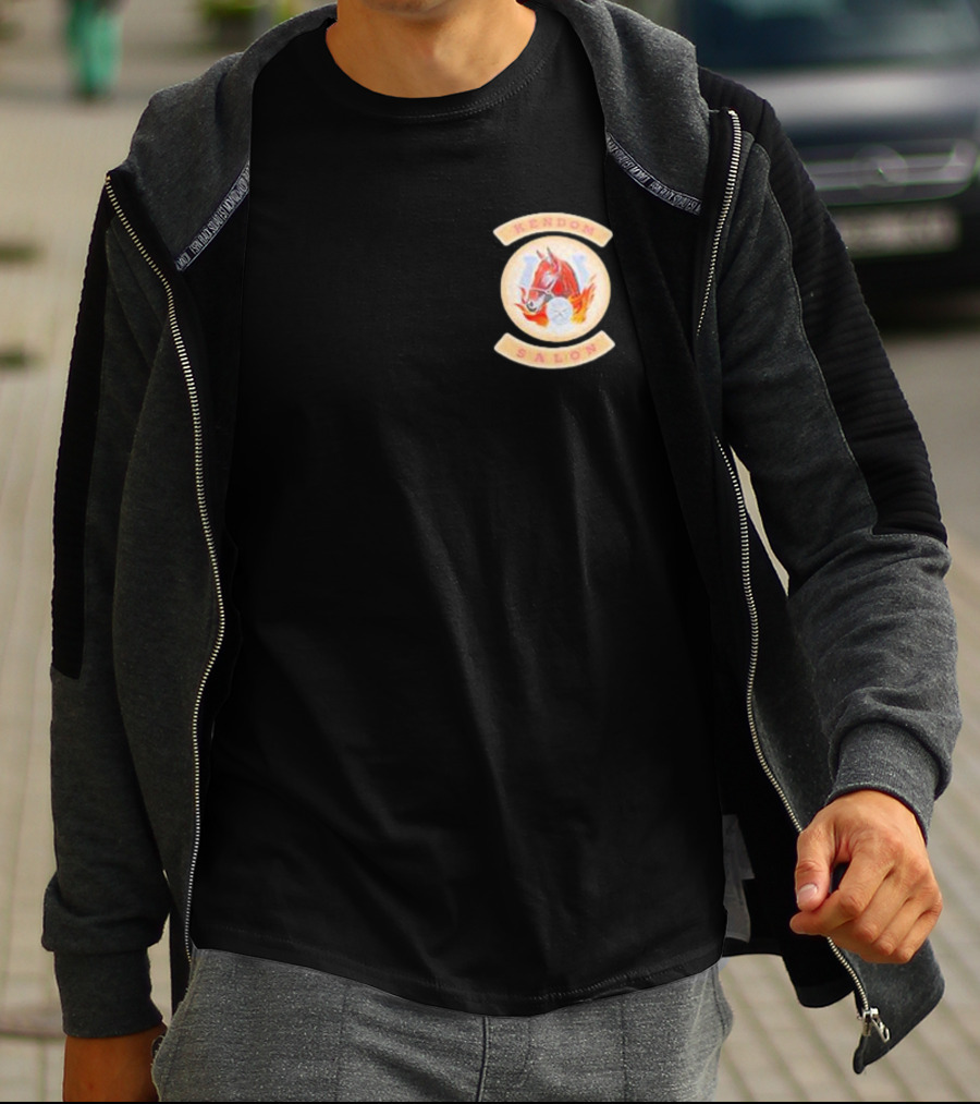 Kendom Saloon Vintage Fire Helmet Emblem T-Shirt