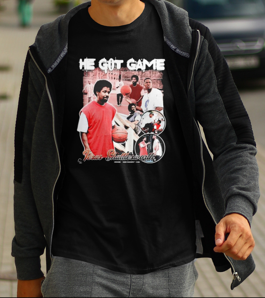 He Got Game Jesus Shuttlesworth Urban Basketball Scene 1998 T-Shirt