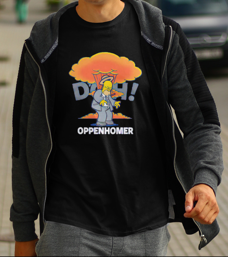 Homer Simpson D'oh Oppenhomer Explosion T-Shirt