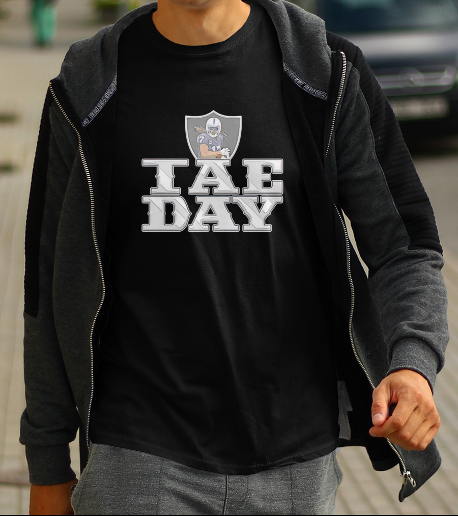 Las Vegas Raiders TAE DAY Davante Adams Football T-Shirt