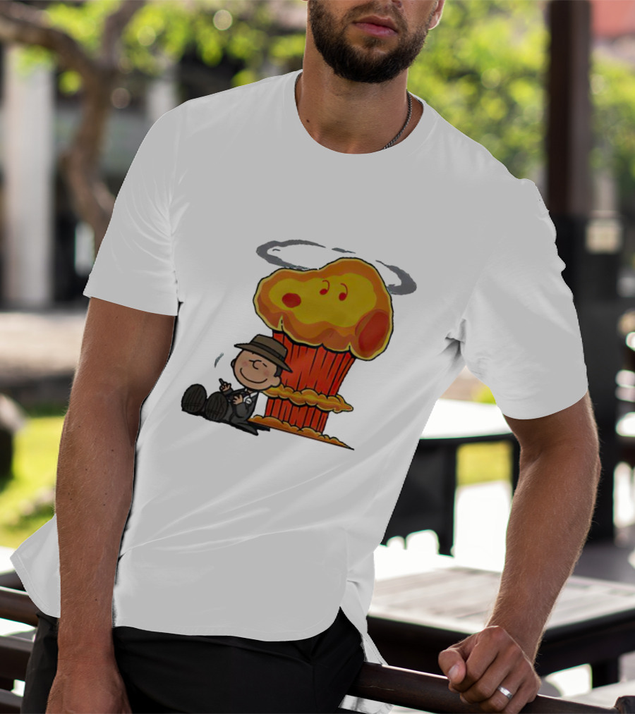 Oppeanutheimer Snoopy Explosion With Charlie Brown Smoking T-Shirt