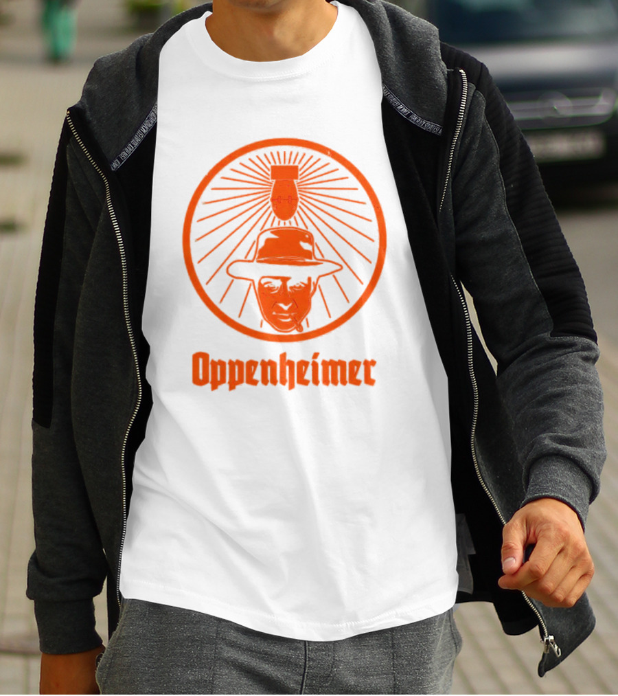 Oppenheimer Atom Meister Iconic Bomb Hat T-Shirt