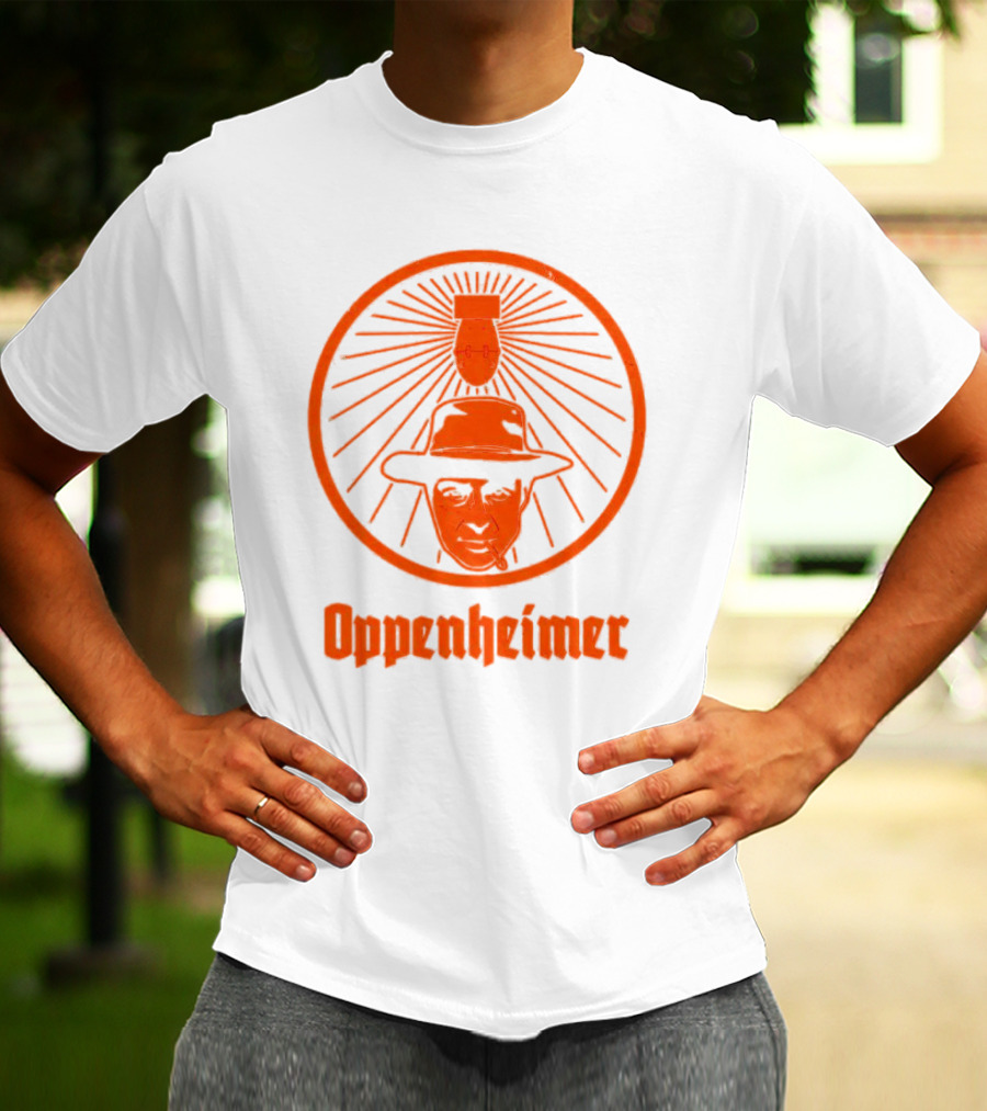 Oppenheimer Atom Meister Iconic Bomb Hat T-Shirt