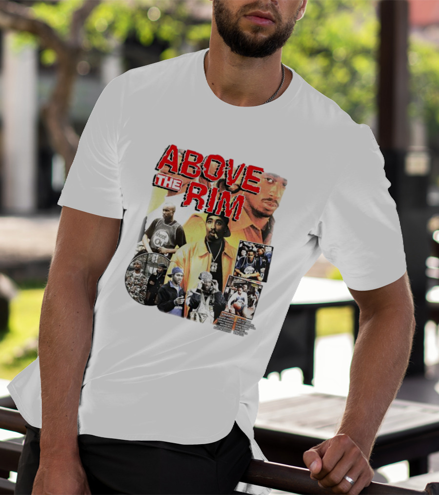 Above The Rim 2Pac Shoot Out Picture Collage T-Shirt
