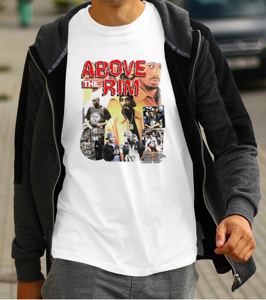 Above The Rim 2Pac Shoot Out Picture Collage T-Shirt