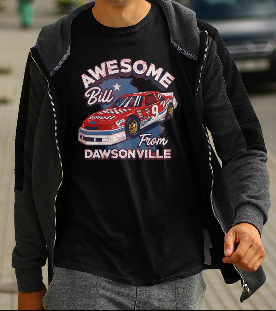 Awesome Bill Elliott From Dawsonville Racing Legend Number Nine T-Shirt