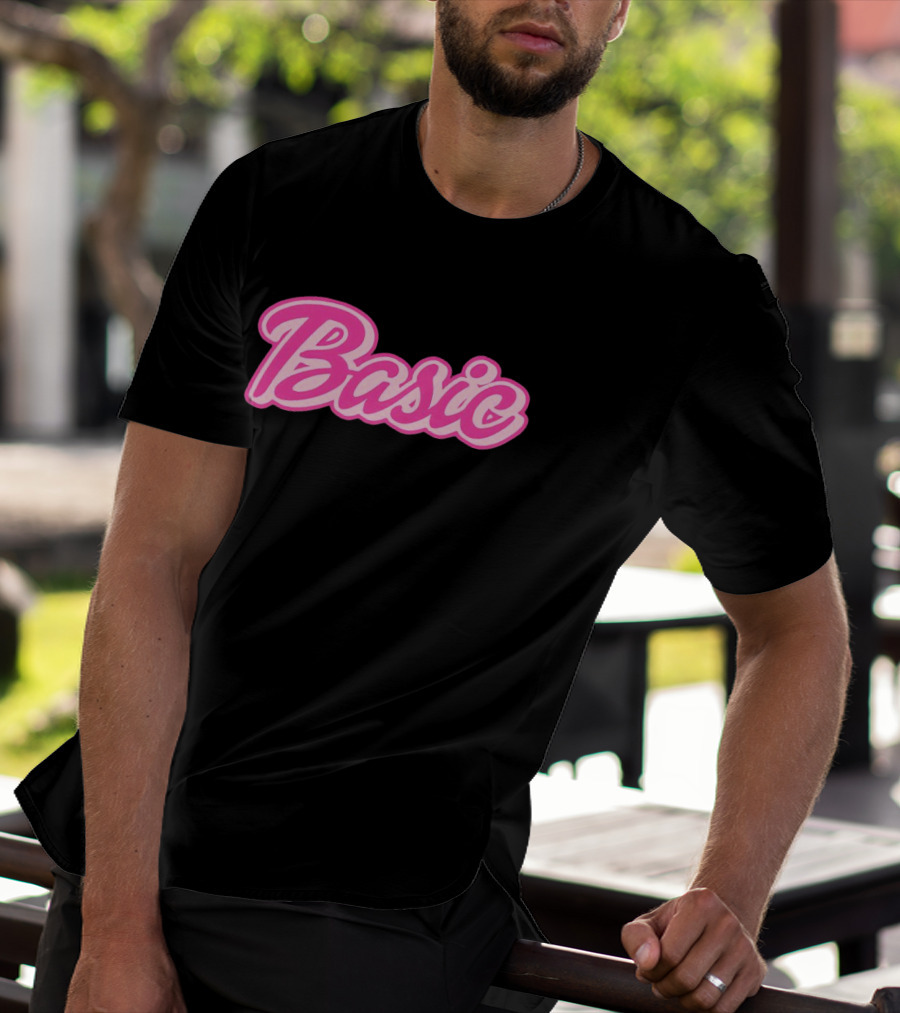 Basic Barbie Pink Script T-Shirt