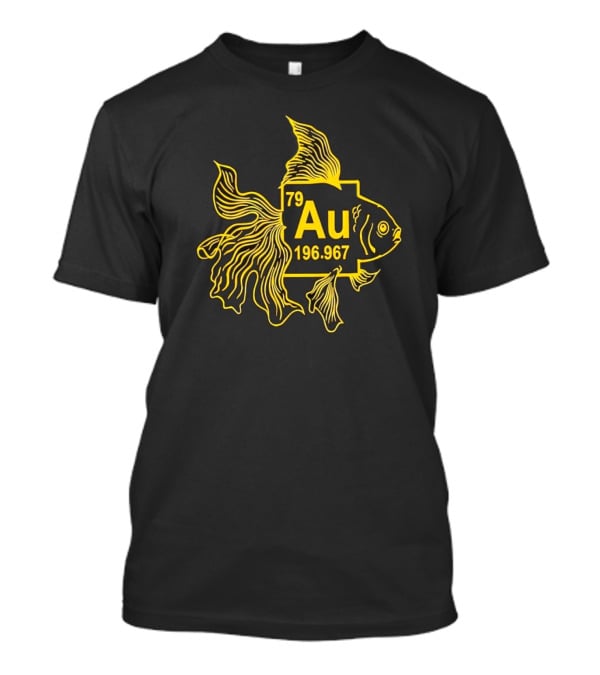 Gold Fish Element Au 79 Chemistry Science T-Shirt