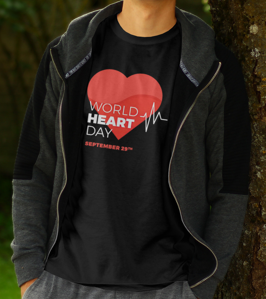 World Heart Day September 29th Heartbeat T-Shirt