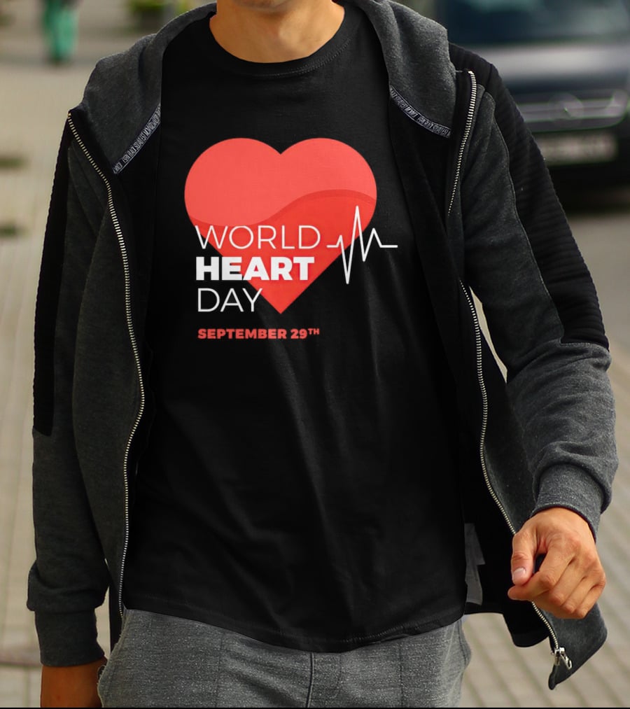 World Heart Day September 29th Heartbeat T-Shirt