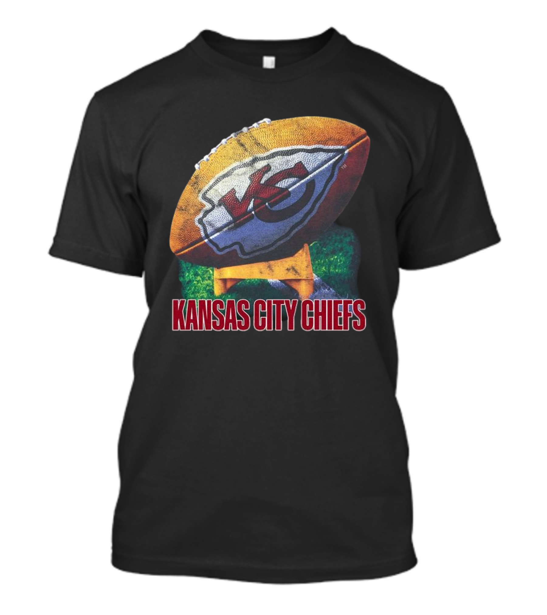 Kansas City Chiefs Vintage Rugby Ball T-Shirt