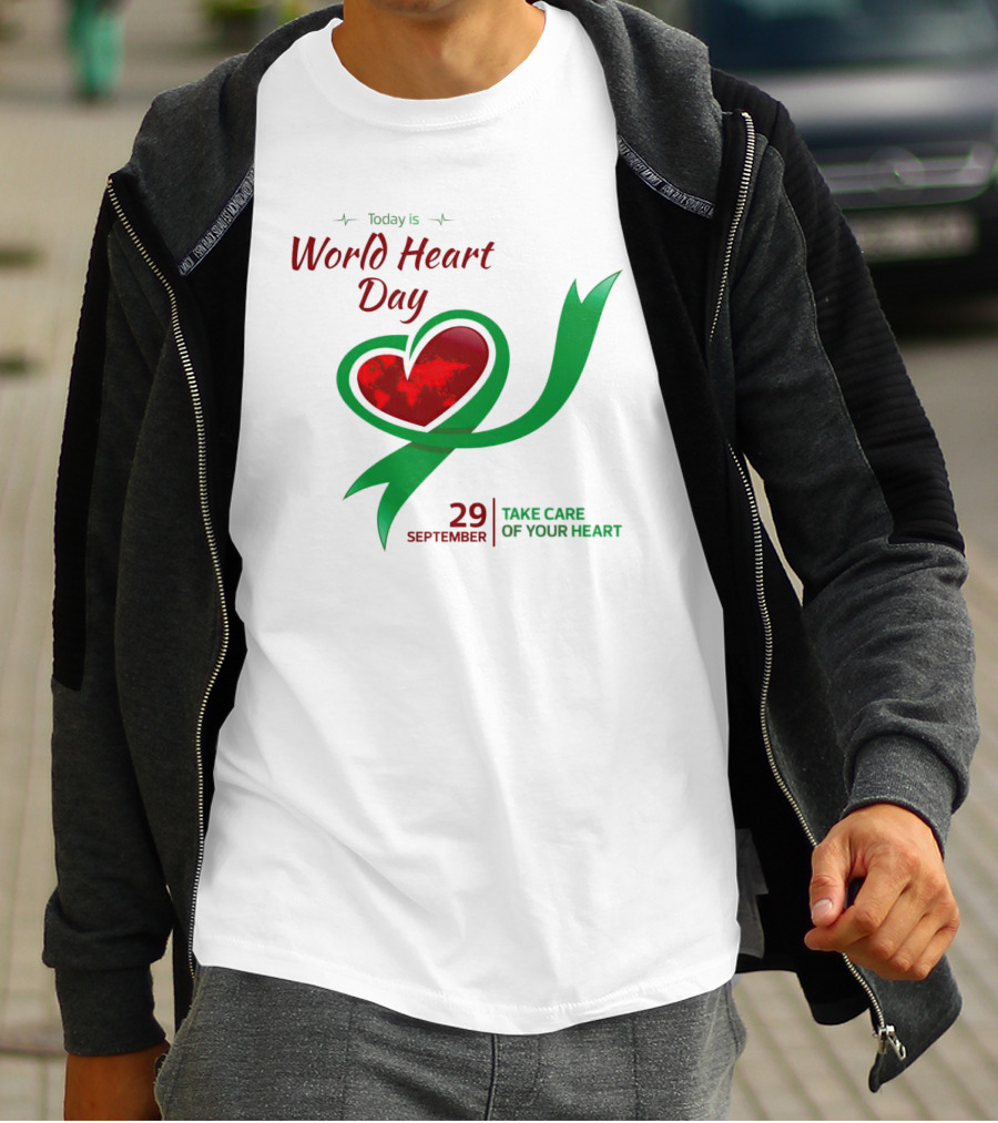 Today Is World Heart Day 29 September Take Care Of Your Heart T-Shirt