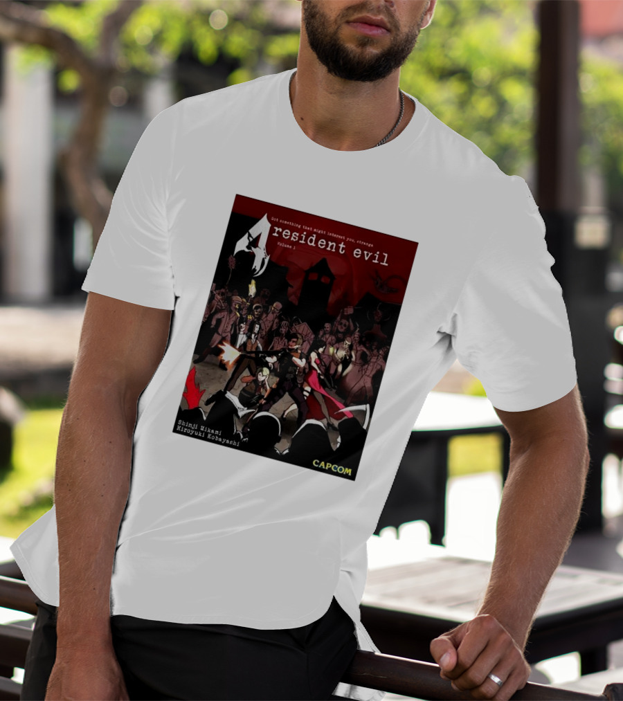 Resident Evil 4 Got Something That Might Interest You Shinji Mikami Hiroyuki Kobayashi Capcom Volume 1 T-Shirt