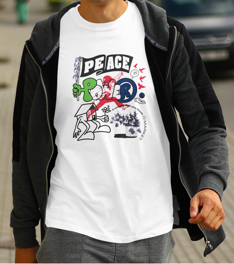PEACE POWER Walker Kessler Reminder To Your Friends T-Shirt