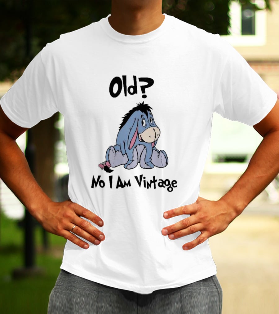 Eeyore Old No I Am Vintage Retro Style Disney Character T-Shirt