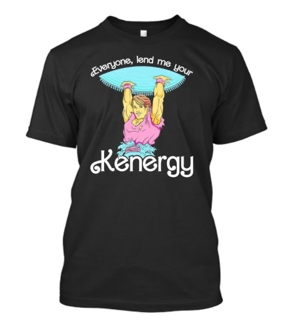 Everyone Lend Me Your Kenergy 80s Workout Style With Colorful Fitness T-Shirt
