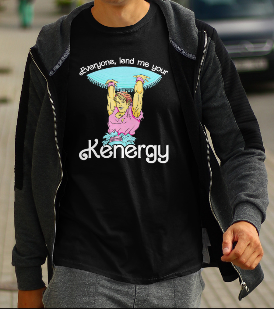 Everyone Lend Me Your Kenergy 80s Workout Style With Colorful Fitness T-Shirt