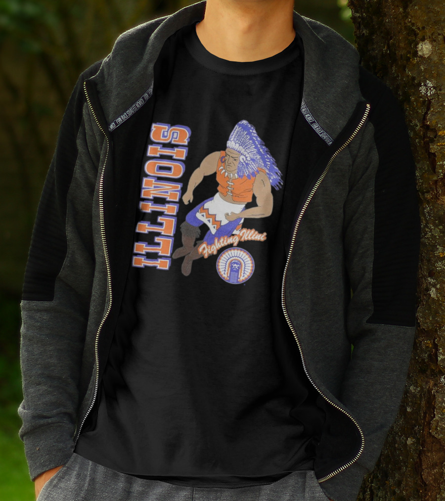Illinois Fighting Illini Vintage Chief T-Shirt
