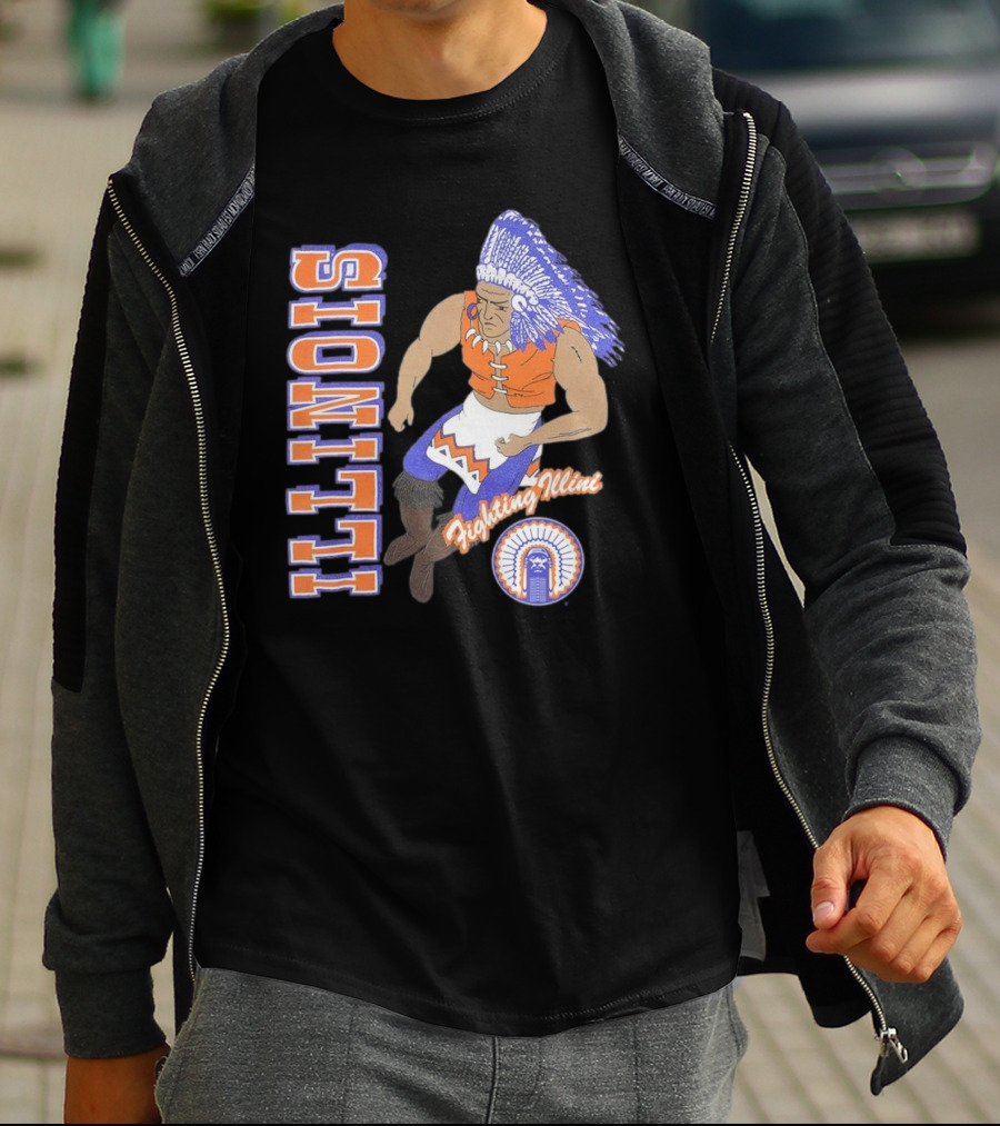 Illinois Fighting Illini Vintage Chief T-Shirt