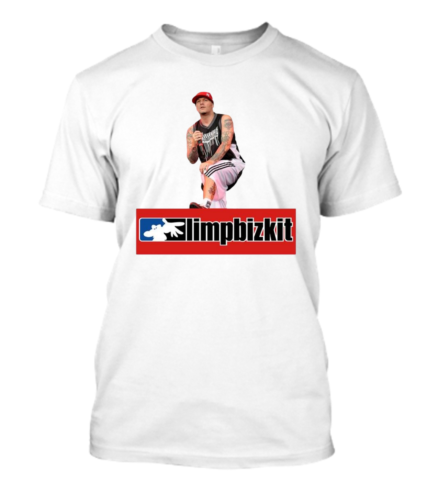 Limpbizkit Fred Durst Red Cap Black Tank Top Music Performance T-Shirt