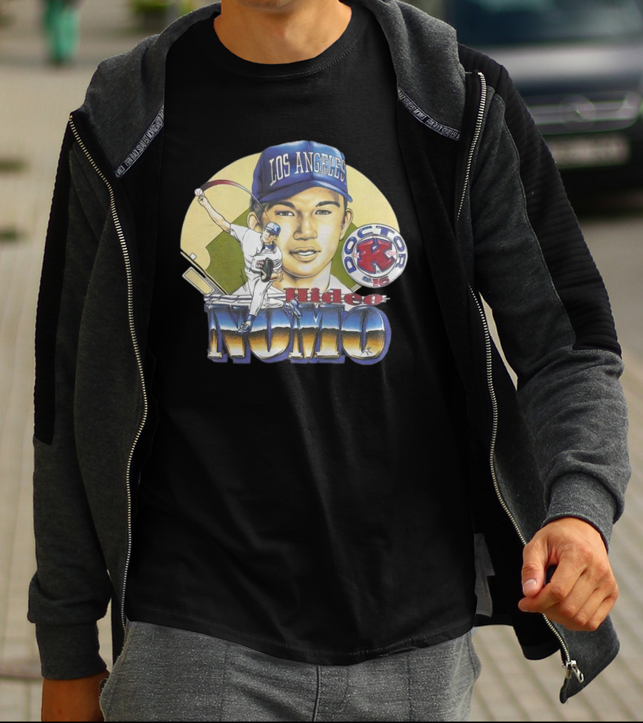 Los Angeles Dodgers Hideo Nomo Doctor K 16 Vintage T-Shirt