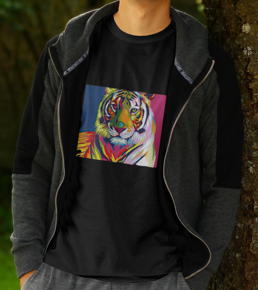 Dareto Be Bold Colorful Tiger T-Shirt