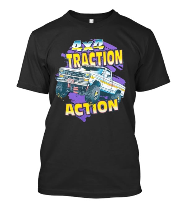 4x4 Traction Action Vintage Truck ROXX T-Shirt