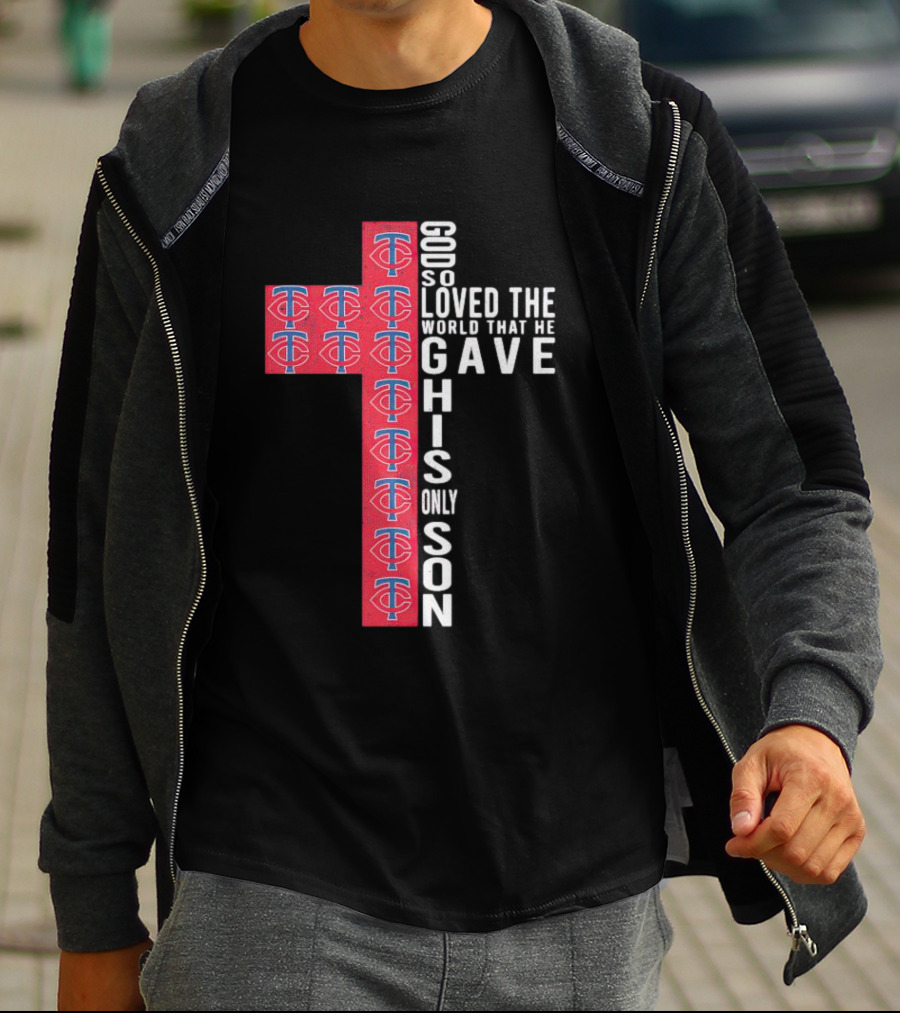 Twins God So Loved The World Cross With TC T-Shirt