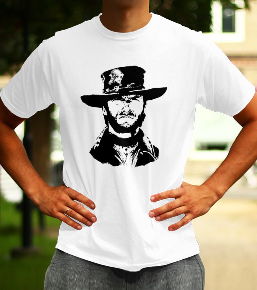 Clint Eastwood Western Hat Iconic T-Shirt