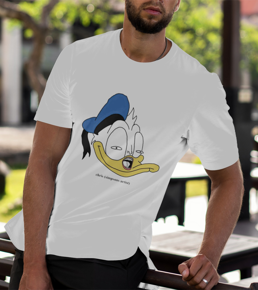 Donna Duck Chris Simpsons Artist Character Blue Hat T-Shirt